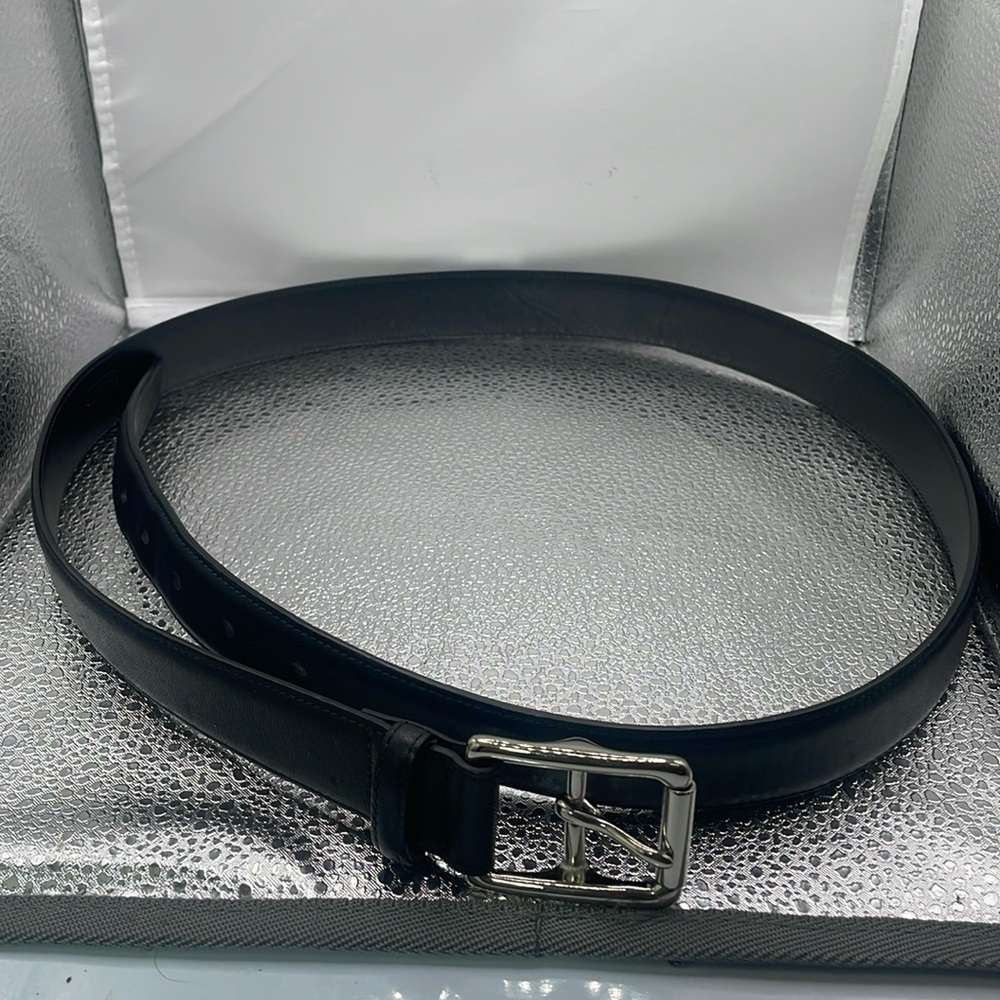 (Z6) COACH‎ black leather belt size L/10 for kids